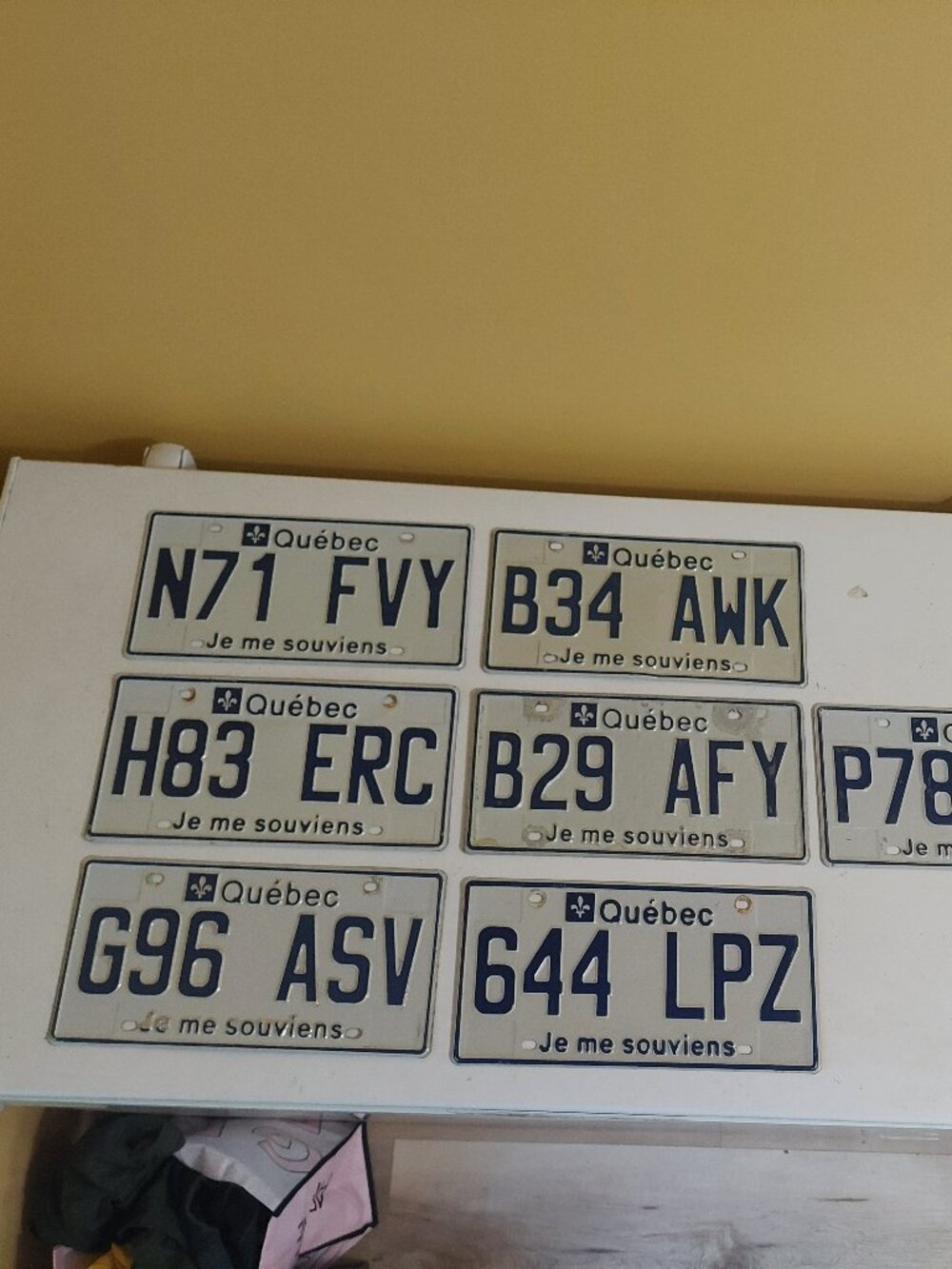 7 Quebec License Plate Canada 2000's Je me Souviens.